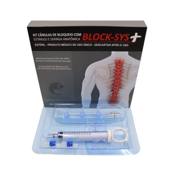 Kit Cânulas de Bloqueio com Estímulo e Seringa Anatômica BLOCK SYS + - Image 2